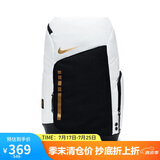 耐克NIKE双肩包中性背包电脑包HOOPS ELITE休闲包书包DX9786-100白大