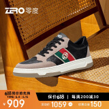 零度zero男鞋舒适时尚百搭休闲运动鞋户外潮流板鞋小白鞋男 黑棕 43