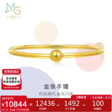 周生生足金光面黄金手镯传承素圈圆棍90194K计价06圈11.8克