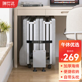 瑞仕达折叠床午休单人床办公室午睡床便携木板陪护床海绵床自带头枕60cm