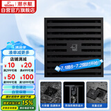 潜水艇（Submarine）BTK50-10黄铜烤漆黑色地漏卫生间淋浴防臭地漏 大排量地漏50管径