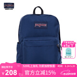 JANSPORT杰斯伯双肩包男旅行背书包电脑包女休闲学生校园情侣520 4QUT003海军蓝/藏青色-带侧边袋
