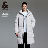 杰克·琼斯（JACK&JONES）男装衣服秋冬短款羽绒服男保暖外套合集 224312002港雾灰 L 180