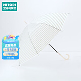 NITORI宜得利家居 雨伞长柄伞女小清新时尚韩风透明花样长伞 GY