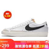 耐克NIKE板鞋男缓震经典BLAZER LOW '77休闲鞋DA6364-101白44