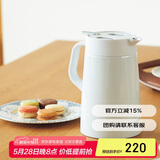 虎牌（TIGER）保温壶 304不锈钢时尚简约保温壶PWO-A12C-W 白色1.2L