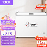 北极熊（BEIJIXIONG）冰柜商用卧式大容量冷柜家用冷藏冷冻单双温展示柜铜管部件 【428款】单温一级能效 1074*565*825