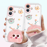 珂莉蔓适用苹果17手机壳镜头全包iphone17保护套散热硅胶超薄卡通可爱女生防摔高级ins透明软壳-快乐煤球