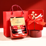 喜福来结婚喜糖礼盒 5份装 喜糖成品装好的 订婚糖果礼盒 铁盒喜糖高级