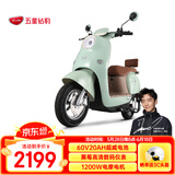 五星钻豹电动车60V20AH电动摩托车成人男女士电瓶车1200W大功率新款电摩G3 海沫绿