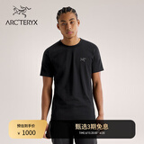 ARC'TERYX始祖鸟 CAPTIVE ARC'WORD SS 轻量 男子 棉质短袖T恤 BLACK/黑色 L