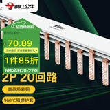 公牛(BULL) 汇流排 空气开关连接铜排 接线排端子 空开断路器汇流排  LH-63/2P 20回路