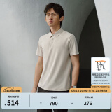 KOLON SPORT/可隆SECO空气POLO 男子户外运动速干防晒抗菌短袖 LHPT4MTT53-OT 燕麦灰 175/L