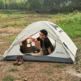 牧高笛（MOBIGARDEN）冷山2帐篷 户外露营徒步防风防雨双人帐篷 MZ093005 晨雾白A