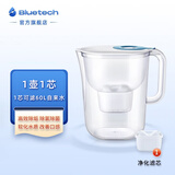 聚蓝（bluetech） 净水壶使系列F009过滤水壶除氯水垢有机物重金属厨房自来水过滤器滤芯 天使系列--1壶1芯--蓝