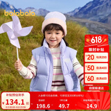 巴拉巴拉童装儿童羽绒马甲2024冬装男童女童保暖立领外套亲子208424101206