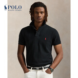 Polo Ralph Lauren 拉夫劳伦男装 经典款修身网眼布短袖网球衫RL13502 001-黑色 L