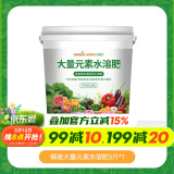 绿盼大量元素水溶肥料冲施肥料均平衡型桶装2.5kg蔬菜农用20-20-20