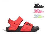 阿迪达斯（adidas）童鞋露脚趾儿童凉鞋夏季款男童女童魔术贴软底小大童沙滩鞋GW0344 IH3633 黑/红 33 码/1uk/脚长20cm