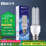 洛林（ROLin）led灯泡节能灯U型灯管玉米灯 e27大螺口大功率超亮灯泡9W白光