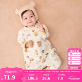 巴拉巴拉婴儿男童连体新生儿宝宝包屁衣女童爬服夹棉2024加厚208424133205