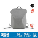 ITO箱包旅行包女士背包双肩包电脑包大学生书包雾灰18升