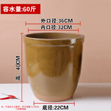 老式水缸家用储水土陶庭院大缸鱼缸造景腌菜缸发酵缸荷花缸醋酱缸 瘦高款 60斤