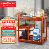 金灶（KAMJOVE）移动茶车搭配自动上水电茶炉 智能木雕茶吧机自动烧水壶茶具套装 【豪华款】KW-6300C搭配G9茶艺炉
