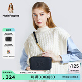 暇步士（Hush Puppies）单肩包女包轻奢品牌新款女士斜挎包链条包包时尚百搭潮流小方包 黑色HA-127270875