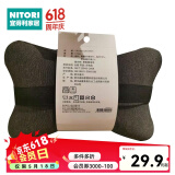 NITORI宜得利家居 低反弹颈枕记忆棉汽车头枕针织网眼枕套可拆洗 灰色 颈枕 低反弹 针织 灰色2