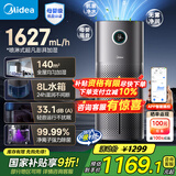 美的（Midea）无雾空气加湿器净化家用母婴专用卧室静音除菌小型工业雾化器空调风扇伴侣女生礼物国家补贴U15