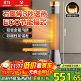 艾美特（AIRMATE）【别墅级取暖】石墨烯暖风机/取暖器/电暖器/电暖气片家用/热风机 88cm语音橙光塔大面积速热 