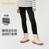 巴拉巴拉balaOne儿童加绒打底裤女童加厚保暖2025冬装长裤子209425123003