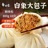 白象鲜肉包子800g 10个装 包子馒头 面点 速食食品儿童早餐速冻半成品