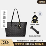 纽芝兰（NUCELLE）包包女2025黑色软皮鸭子托特包大容量学生上课通勤单肩包生日礼物