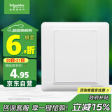 施耐德电气 空白面板 开关插座面板 白板 盖板 睿意系列 白色A3E50