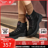 斯凯奇（Skechers）女靴夏季中帮复古女鞋经典百搭马丁靴运动休闲中筒靴雪地靴113399