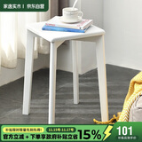 家逸实木凳子家用小板凳时尚创意方凳餐凳简约梳妆凳欧式化妆凳