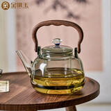 金镶玉玻璃煮茶壶 家用耐高温烧水壶大容量泡茶养生壶 竹影随香