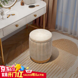 安尔雅化妆凳轻奢圆凳椅子网红储物沙发凳梳妆台凳子化妆椅小型 储物款