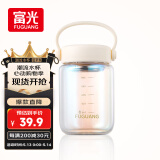 富光嘟嘟玻璃杯 高硼硅玻璃高颜值水杯子 女生便携牛奶咖啡刻度茶杯