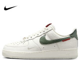 耐克NIKE缓震板鞋男空军一号 蛇年限定运动鞋 HV5979-130帆白/绿43