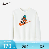 NIKE 耐克童装男女童抓绒卫衣春秋儿童休闲上衣小婴童