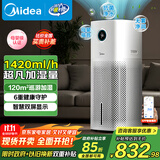美的（Midea）无雾加湿器空气净化一体机落地式冷蒸发雾化器孕妇婴幼专用礼物工业取暖降燥除菌国家补贴SZK-U12
