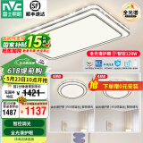 雷士（NVC）吸顶灯客厅灯语音智能现代轻奢新中式卧室灯led照明灯具套餐-晶宏 【全光谱护眼】智控客卧2室1厅