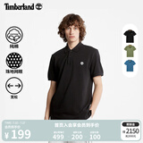 添柏岚（Timberland）官方男装短袖POLO衫新款宽松|A24H2 A24H2001/黑色 M (175/100A)