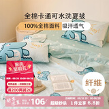 多喜爱全棉空调被 可水洗夏凉被芯子 儿童学生夏季薄盖被1.2床152*218cm