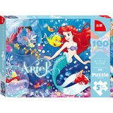 迪士尼（Disney）100片拼图玩具 美人鱼公主儿童拼图拼板(古部盒装)生日礼物礼品