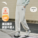 安踏雪鸮卫裤丨休闲束脚裤女冬季新款加绒保暖针织长裤学院运动裤