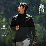 361°外套男秋冬季气凝胶雨屏运动户外休闲连帽夹克风衣男652534611-3